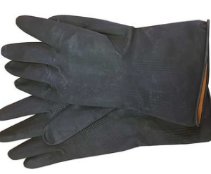 GLOVES BUILDERS BLACK LATEX