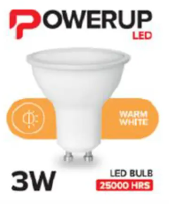 LED GU10 3W WW POWERUP