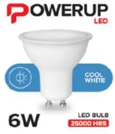 LED GU10 6W COOLWHITE
