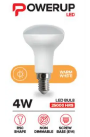 LED R50 4W E14 WW POWERUP