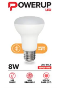 LED R63 8W E27 WW POWERUP