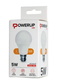 LED A55 GLS 5W B22 WW POWERUP