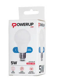 LED A55 GLS 5W E27 CW POWERUP