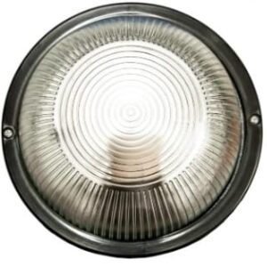 BULKHEAD GLASS ROUND BLACK LARGE POWERUP