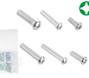 KIT MACHINE SCREW ASSORTED 164 PIECE