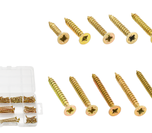 KIT CHIPBOARD SCREWS 200 PIECE